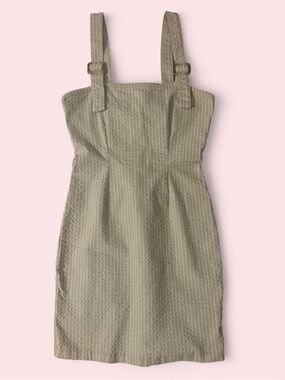 Women's Textured Strap Sundress in Beige